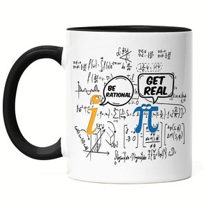 Imaginäre Zahl Pi Tasse Schwarz Lustig Geschenkidee Mathematiker Physiker Ingenieur Studium