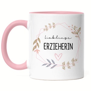 Favorite Educator Mug Pink Kindergarten Farewell Thank You & Farewell Gift Kindergarten Kita