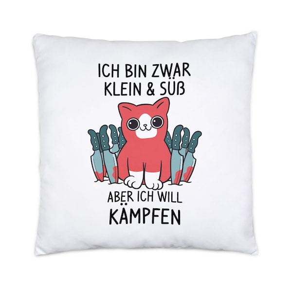 Katzen Kissen Katzenbesitzer Katzenliebhaber Katzen-Mama Lustig Geschenk Katzenmotiv & Spruch 40x40cm