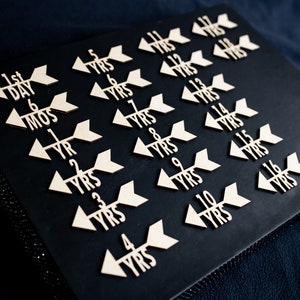 Growth chart Height Marker, Arrows for Growth Chart Ruler, wooden markers, growth chart labels, yearly growth chart makers, bedroom decor