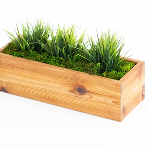 Planter Box, Large Cedar, Rectangle planter box, wedding centerpiece, table top centerpiece, indoor planter box, planter box with liner