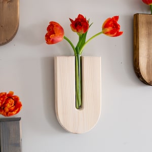Wall Decor - Plant Propagation Station - Wooden Wall Vase for Glowers -Wall Planter- Nature Lovers Wall Planter,  Wood Wall Hanging, Gift