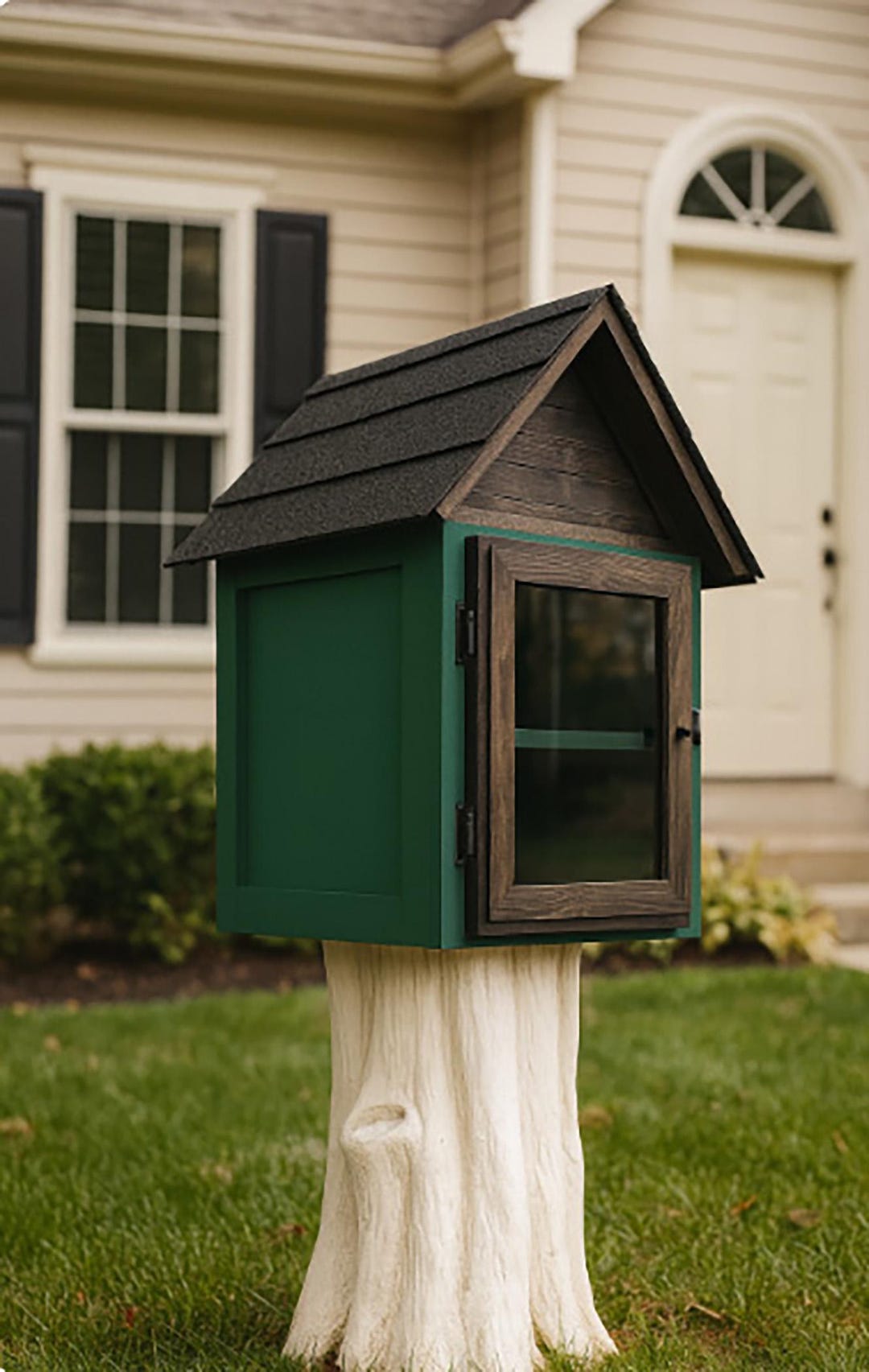 Handmade Little Free Library | Outdoor Community Book Box With ...