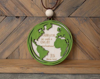 Christmas ornament, Christmas gift, teacher ornament, Teachers Change the World, milestone, Earth Ornament, Globe Ornament, Teacher Gift