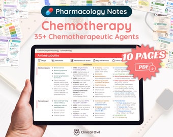 Chemotherapie | Oncologie Farmacologie | Last-minute studienotitie | Verpleegkundige, medische, apotheekschool | 10 pagina's