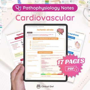 Cardiovascular Disease | Last Minute Pathophysiology | Study Notes | Nursing, Medical, Pharmacy School | 17 Pages