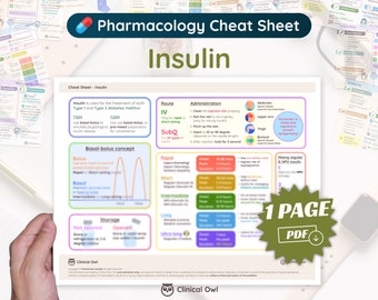 Insulin Cheat Sheet | 1 Page