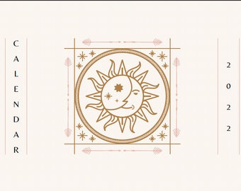 2023 Zodiac Calendar Printable PDF Digital Download - Etsy