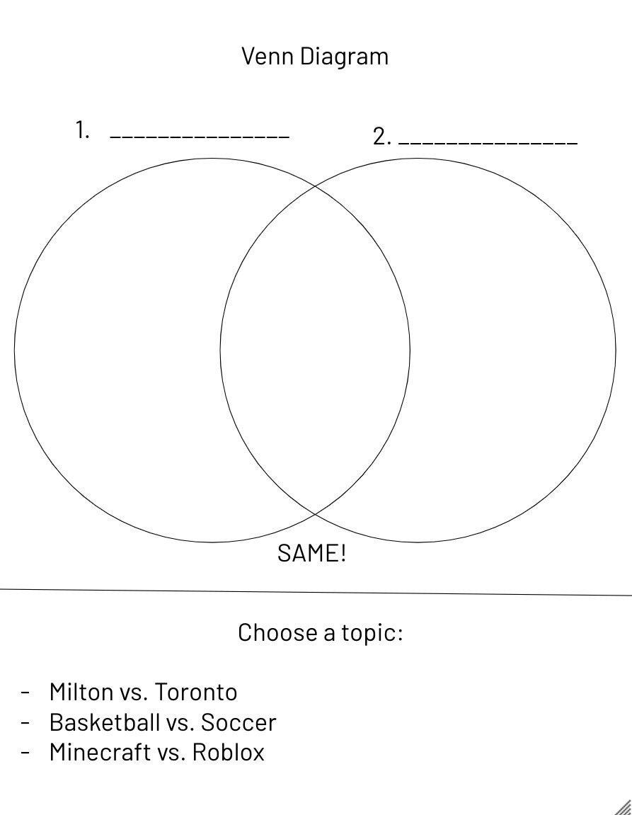 venn diagram worksheet grade 3 2 pages english etsy