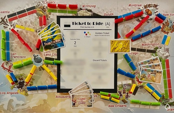 Ticket to Ride - [A] First Journey: North America || Summary Sheet