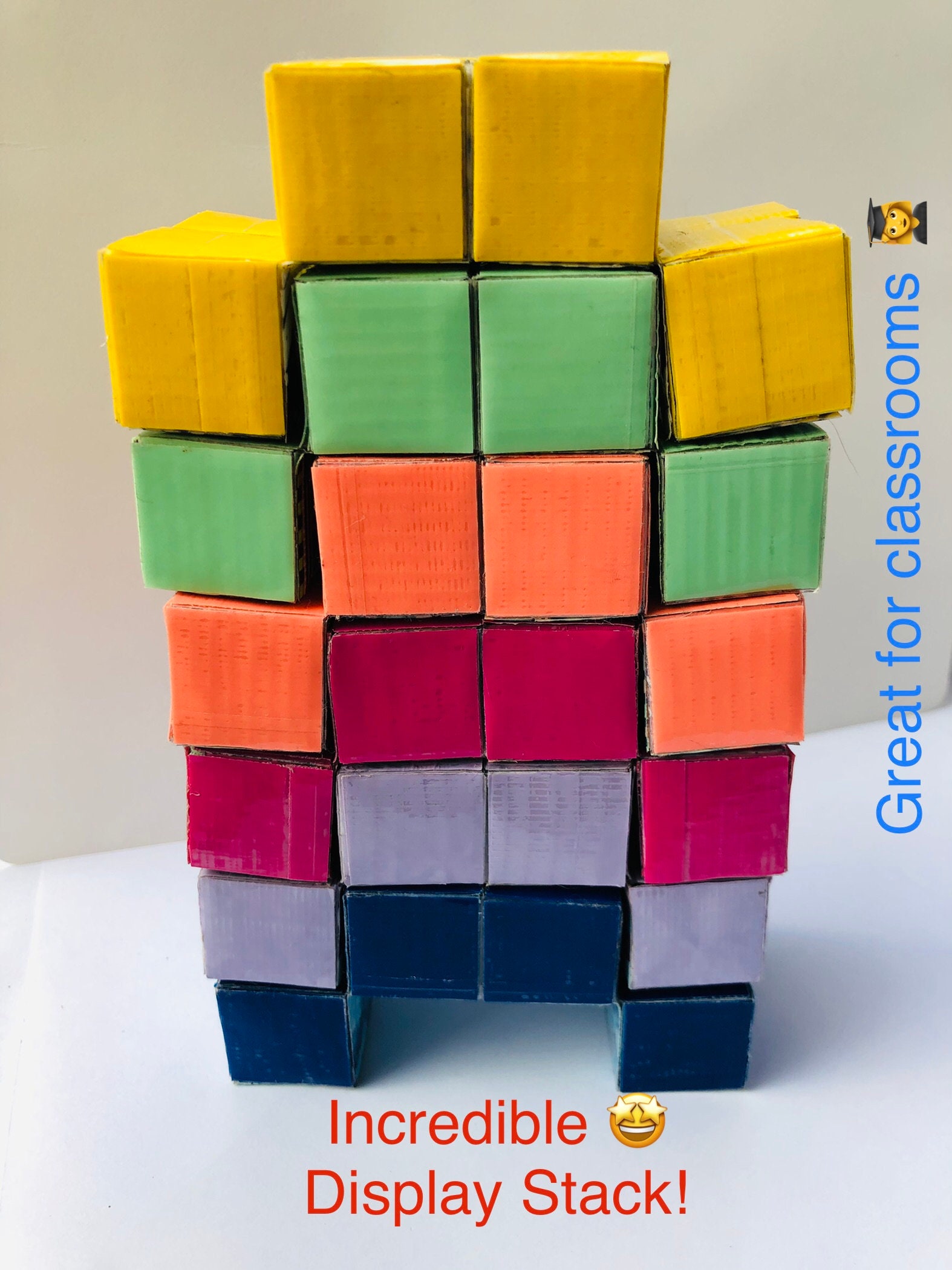 CUSTOM INFINITY CUBE Stress Relief Fidget Toy// Vibrant Colors & Made ...