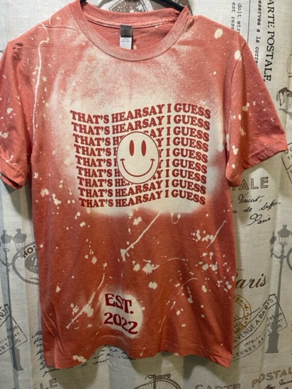 Hearsay I Guess Smiley Face Bleach-dyed 