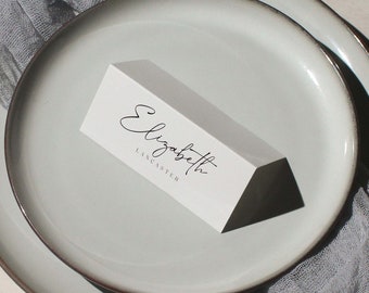 Segnaposto per matrimoni personalizzati, elegante cancelleria minimalista
