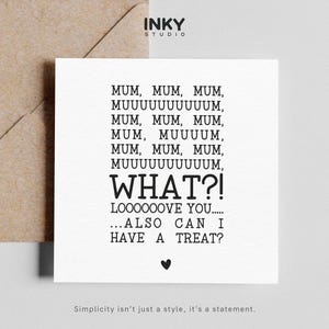 Mamá, ¿puedo darte un capricho? - Regalos para mamá, regalos para el día de la madre para mamá, feliz día de la madre, tarjeta para mamá por el día de la madre, regalo para mamá para ella