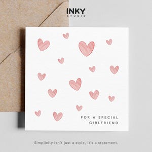 Carte d'anniversaire petite amie - pour une petite amie spéciale, pour petite amie, jolie carte petite amie, personnalisée, carte d'anniversaire pour petite amie