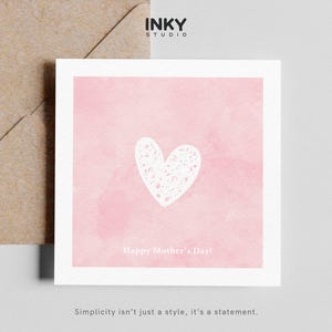 Tarjeta personalizada rosa para el día de la madre: tarjeta personalizada, tarjeta de felicitación para una mamá especial, tarjeta para mamá, tarjeta para ella, tarjeta sencilla, personalizada