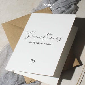 Tarjeta de "Pensando en ti", tarjeta de condolencias, tarjeta de amor, tarjeta sencilla, tarjeta para ella, pensando en ti, tarjeta de duelo, tarjeta de "Mejórate pronto"