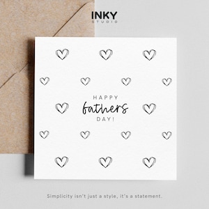 Tarjeta del Día del Padre Feliz - Tarjeta personalizada, Tarjeta de felicitación para el Día del Padre, Tarjeta para papá, Tarjeta para él, Tarjeta sencilla, Personalizada