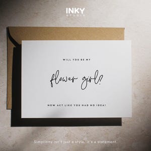 Cartão de proposta fofo para florista, qualquer função, cartão de casamento, cartão de proposta de casamento, funções personalizadas, inclui envelopes