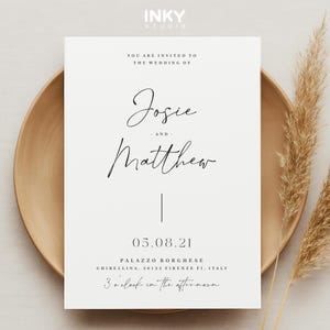 Postkarte Hochzeitseinladung, moderne Hochzeitseinladungen, Einladungen, Hochzeit, Postkarte Hochzeit lädt ein, stilvoll einladen Briefpapier, Florenz