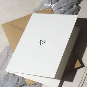 Tarjeta de corazón de amor, corazón lindo, tarjeta de corazón, corazón pequeño, símbolo de corazón, tarjeta de amor, tarjeta simple, tarjeta de felicitación de corazón, pensando en ti