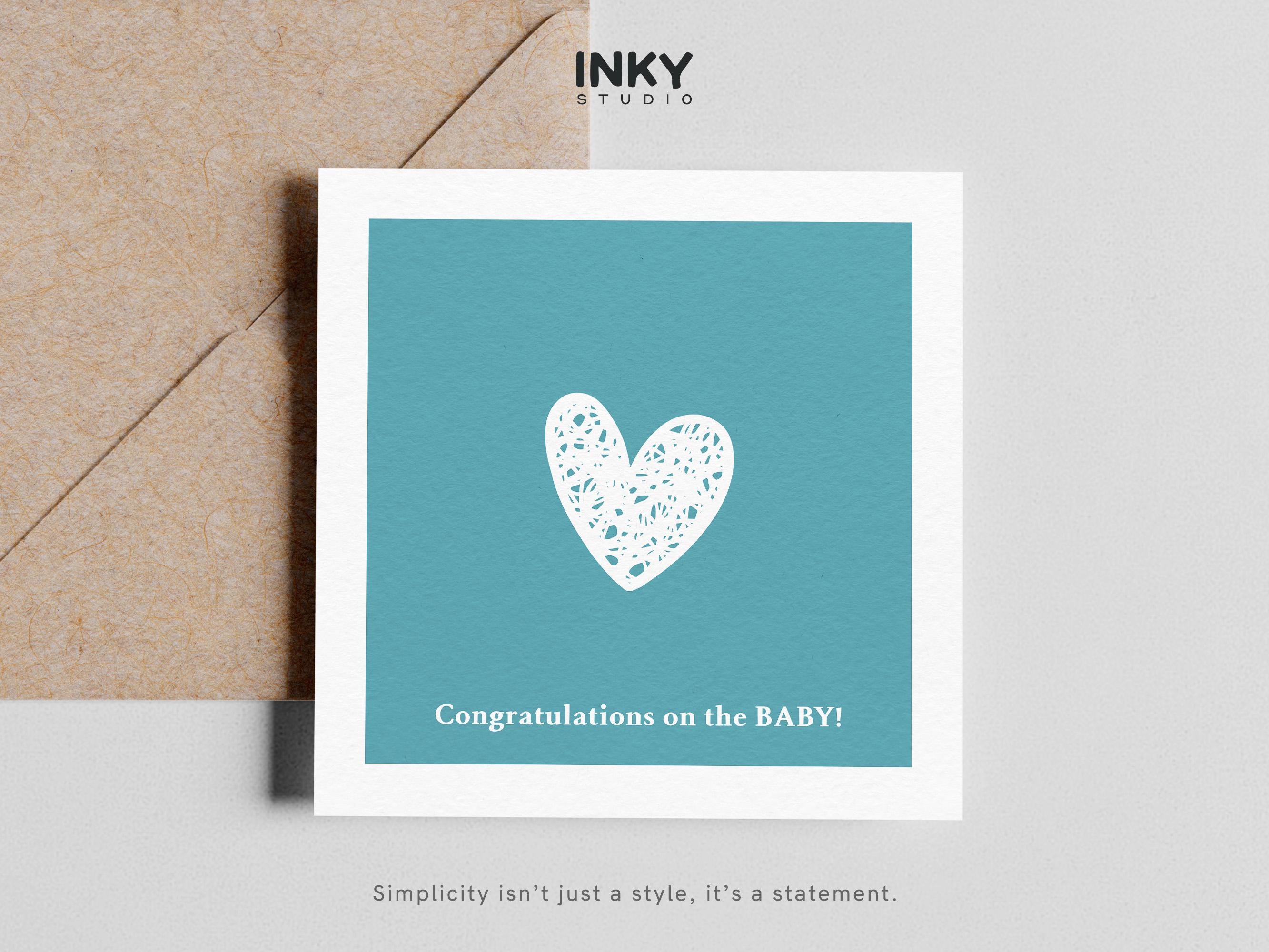Lustige Baby-Glückwunschkarte – 'Congratulations On Your New Baby', Freche Neuheit, Blanko Innen