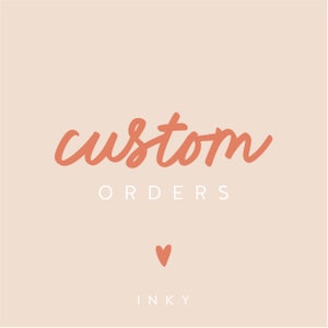 Pedidos de tinta personalizados