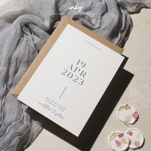 Save the Date - Simple Save Our Date, Modern Save The Date, Save Our Date, Save The Date Cards, Stylish Save The Date Postcard, Florence
