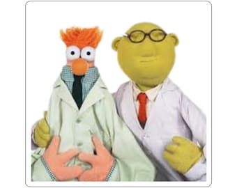 Bunsen and Beaker Kiss-Cut Stickers