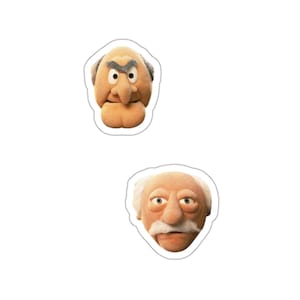 Adesivi Statler e Waldorf Kiss-Cut