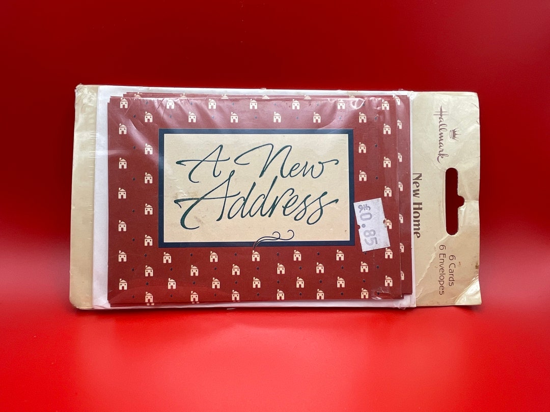 Vintage Hallmark New Address Cards. Sealed in Original Packaging. Etsy