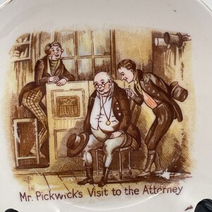 Vintage Mr Pickwick Visit to the Attorney. Pin Dish.