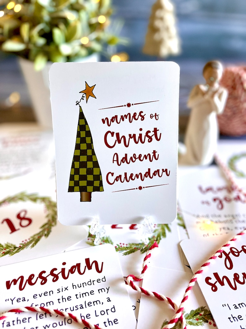 Names of Jesus Christ Advent Calendar Book of Mormon/bible Etsy