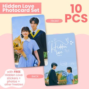10 PHOTOCARD SET/with FREEBIES &quot;Hidden Love&quot; Cdrama Zhao Lusi Chen Zheyuan Sang Zhi Dua Jia Xu Photocards Photo Card Set Chinese Drama