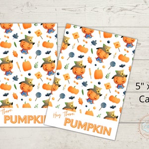 Druckbare Halloween Cookie Karte, Halloween Cookie Karte, Kürbis Cookie Karte, 5 x 7 Instant Download