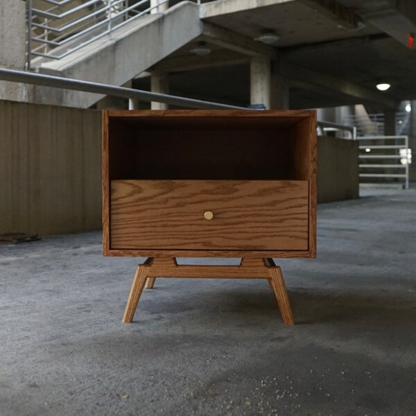 Mid Century Modern Nightstand - Etsy