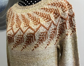 SALE Aust. Merino blend fairisle knit long jumper