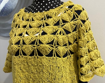 VENTA Impresionante top de crochet de encaje de algodón