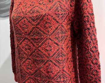 Stunning Fairisle alpaca/wool/silk knit jumper