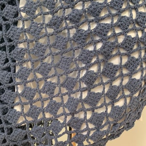 Cotton blend crochet vest or jacket. image 4