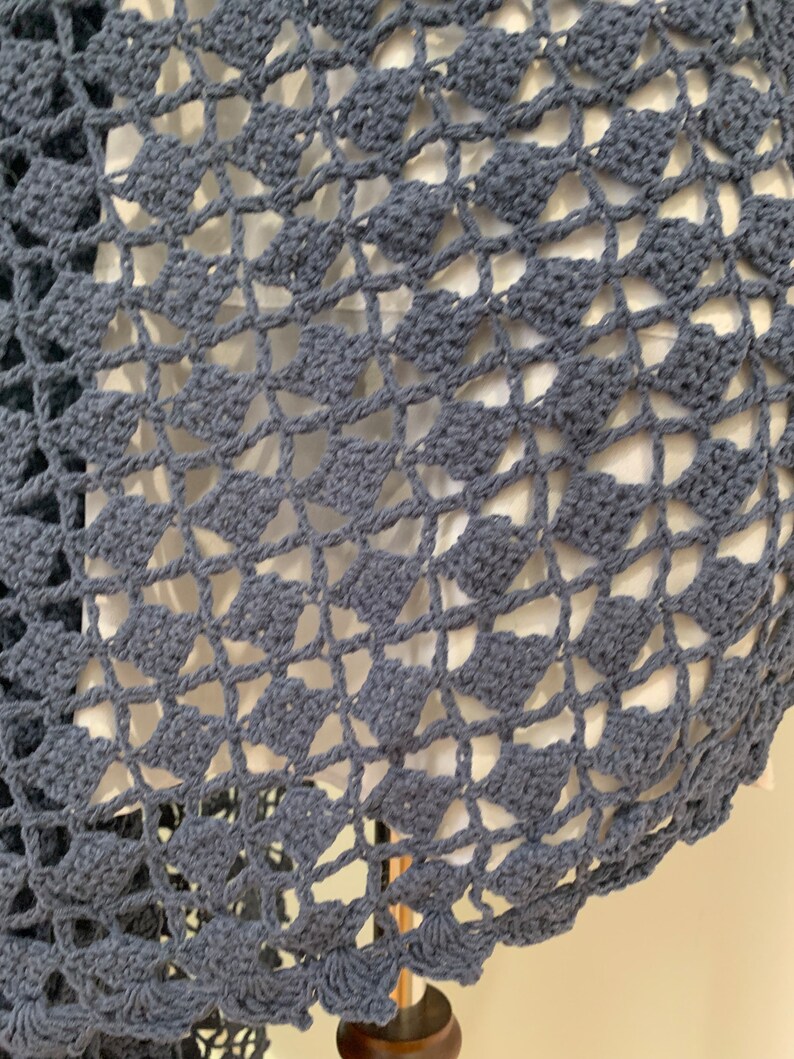 Cotton blend crochet vest or jacket. image 4