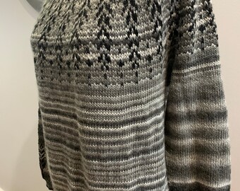 SALE Merino blend fairisle knit jumper
