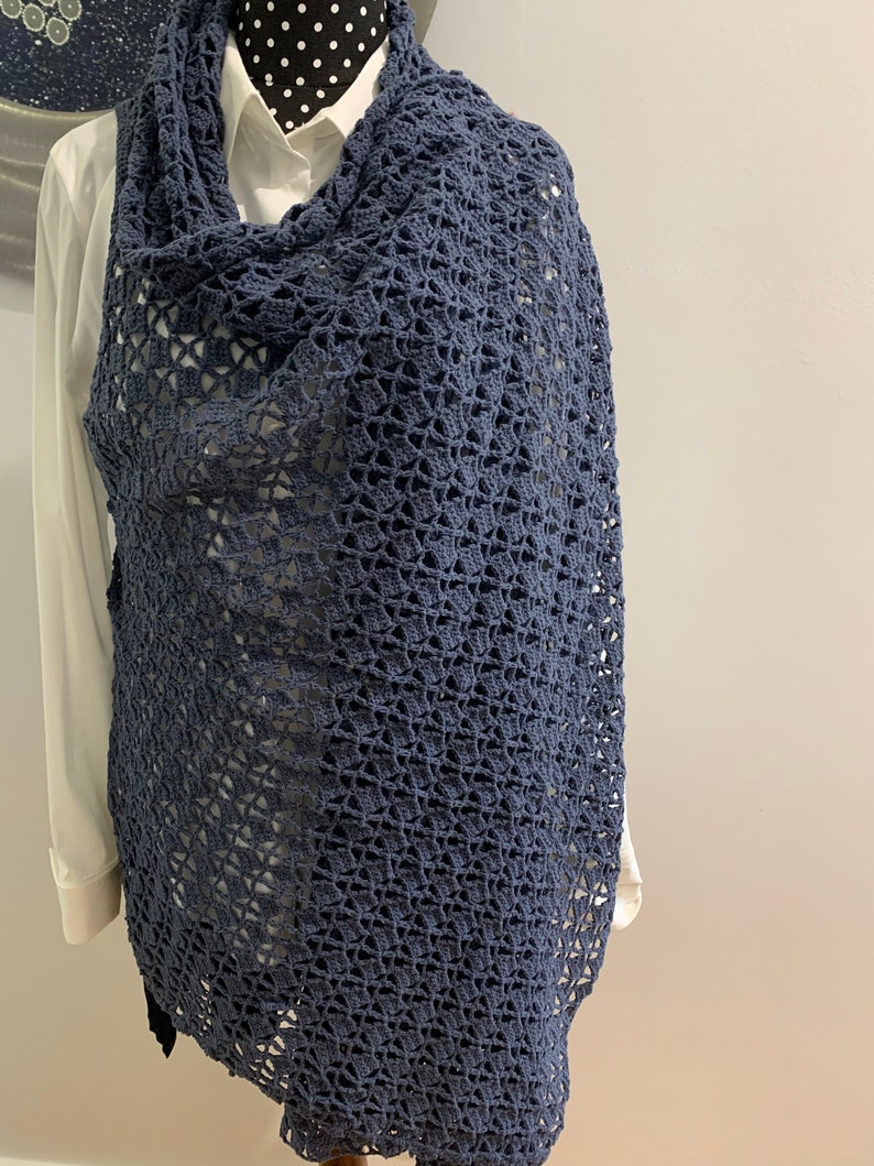 Cotton blend crochet vest or jacket. image 2