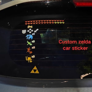 The Legend of Zelda Tears of the Kingdom Auto Aufkleber, Zelda Hyrule Aufkleber, Autodekoration Aufkleber, Breath of the Wilds, Zelda Geschenke