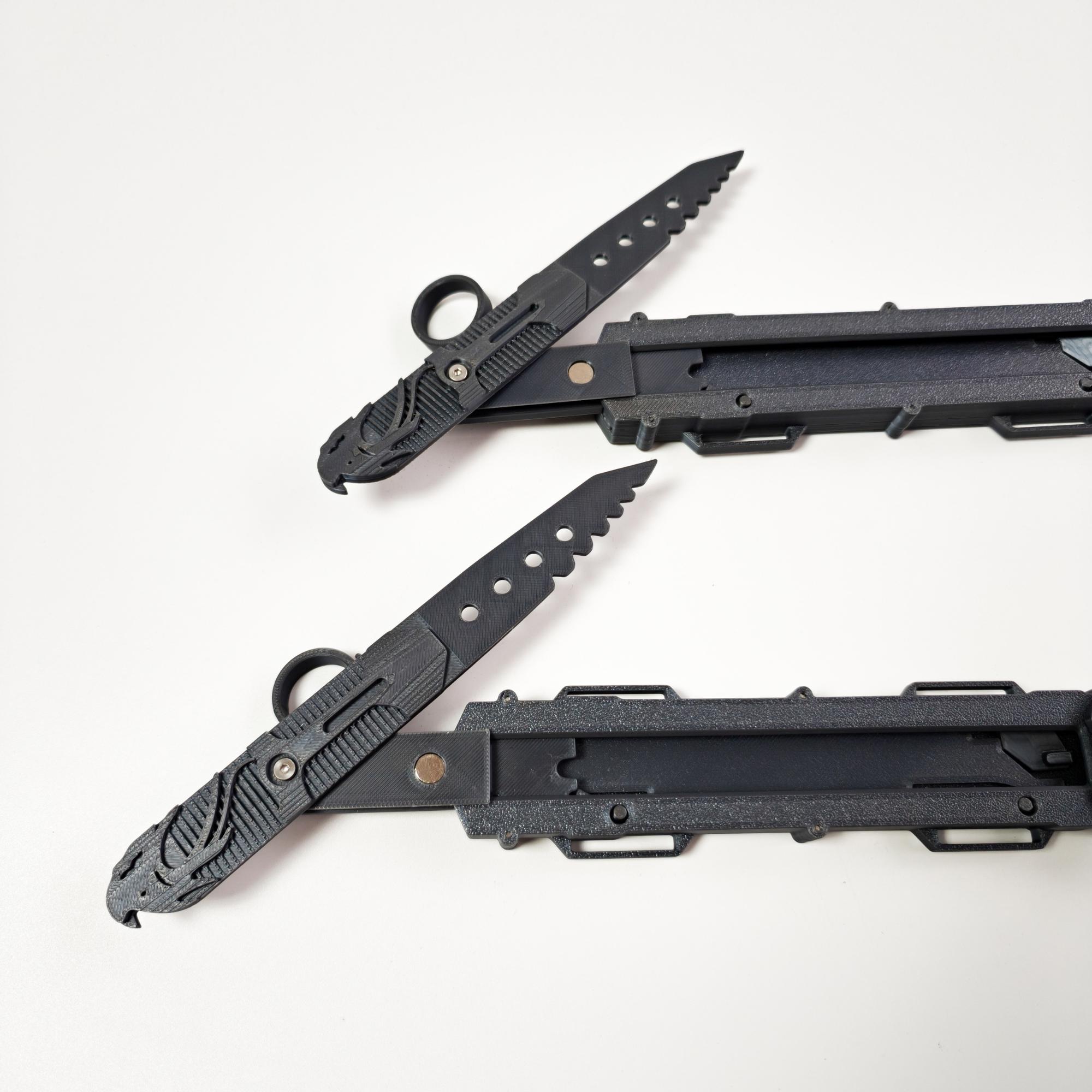 手作り3DプリントAC3コナーヒドゥンブレード、アサシンV3コナー