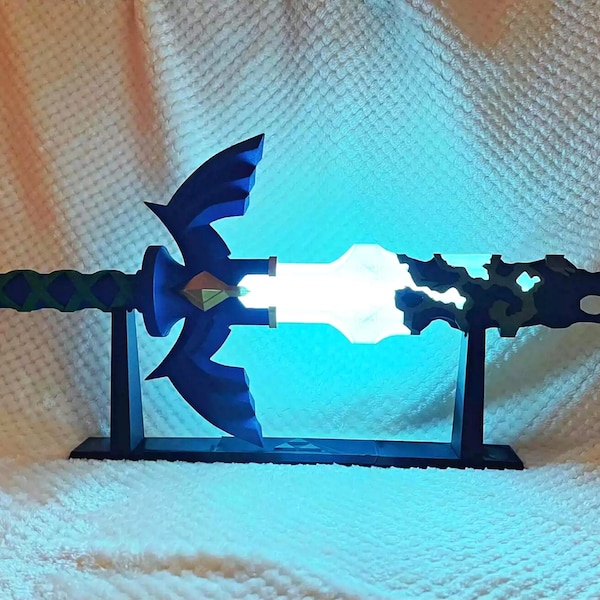 The Legend of Zelda Master Sword, 3D Printed light up Corrupted Master Sword,  luminous Zelda Master Sword