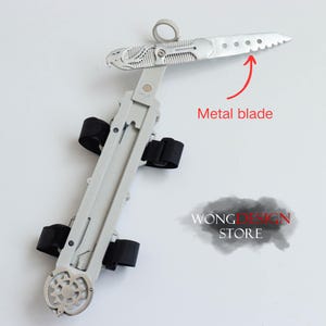 Handgemaakte 3D-print AC3 Connor Hidden Blade-nieuwste Metal Blade-versie, Assassin's V3 Connor pop-up cosplay rekwisieten, Connor-cosplay