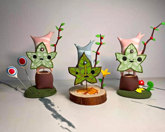 The Legend of Zelda Korok Yahaha clay decoration, Handmade kawaii Korok ornament, Super cute pink Zelda Korok, Zelda gifts