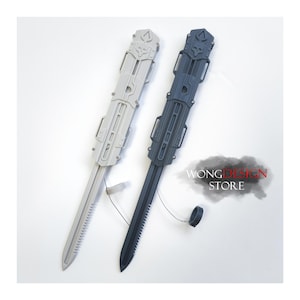 Handmade 3D print Assassin&#39;s Black Flag Hidden blade, 3D print AC Cosplay blade, Halloween props