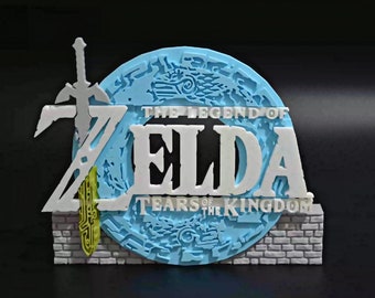 The Legend of Zelda Tears of the Kingdom Switch stand, 3D Print Switch display stand, Zelda home decoration, Zelda gift